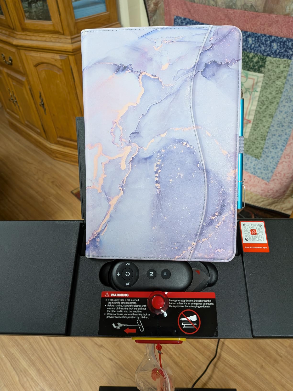 YESOUL Treadmill for Seniors with Long Handrails, Emergency Stop Button customer photo 2