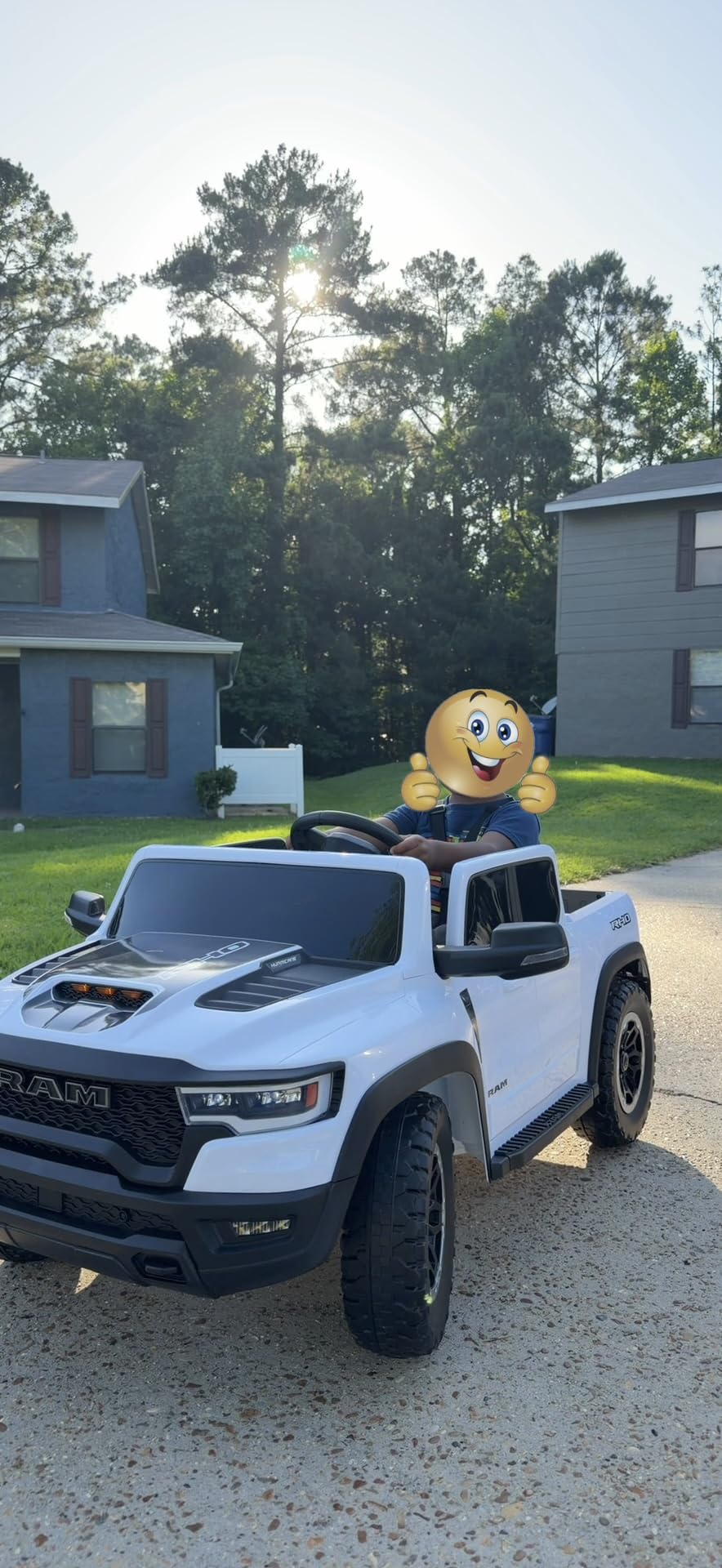 First Ride On 24V Ride On Toys for Big Kids, RAM 1500 RHO 2 Seater Ride on Car w/Remote, Battery Powered Truck w/ 4 Wheels Suspension, Electric Car w/Bluetooth, LED Lights, Trunk customer photo 1
