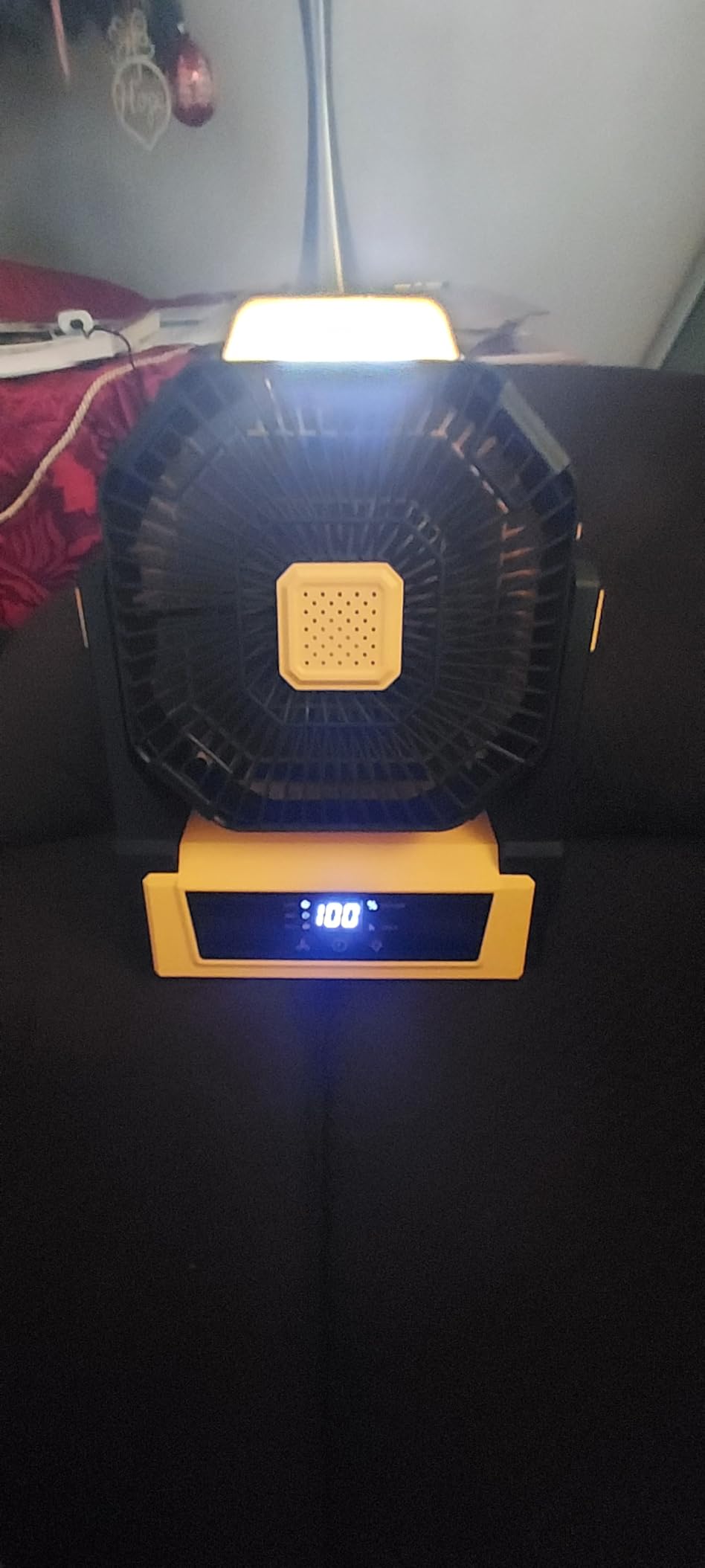 KopBeau Portable Camping Fan, 20000mAh Battery Operated Tent Fan with Light customer photo 1