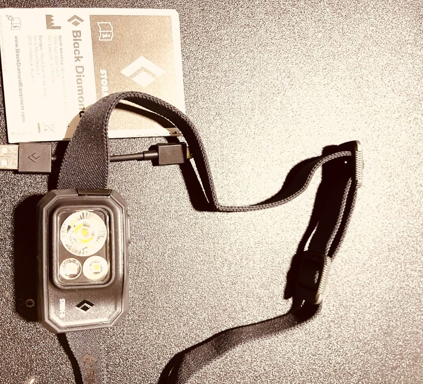 BLACK DIAMOND Storm 500-R Headlamp, Rechargeable, Dimmable Bright, BD Black customer photo 2