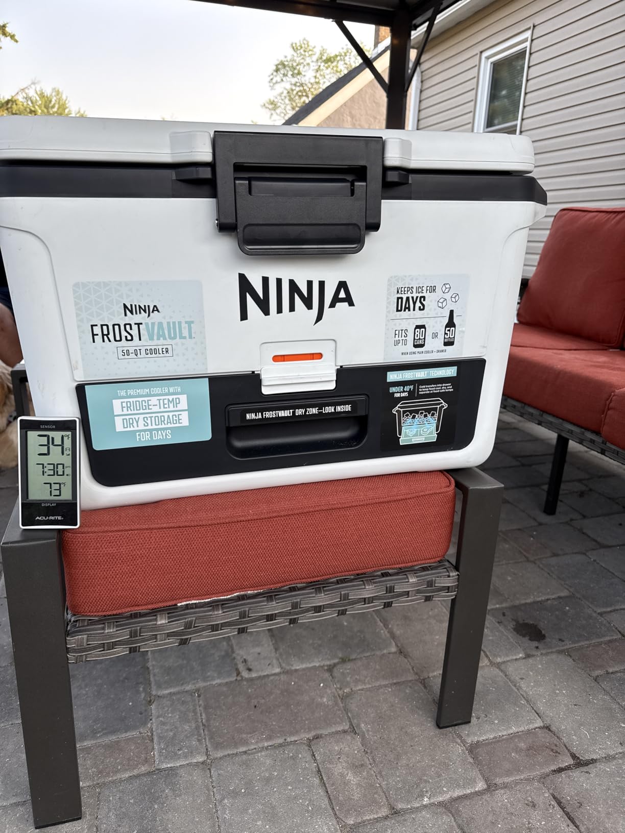 Ninja FrostVault™ 50qt Hard Cooler with Dry Storage Drawer, Spanish Moss customer photo 2