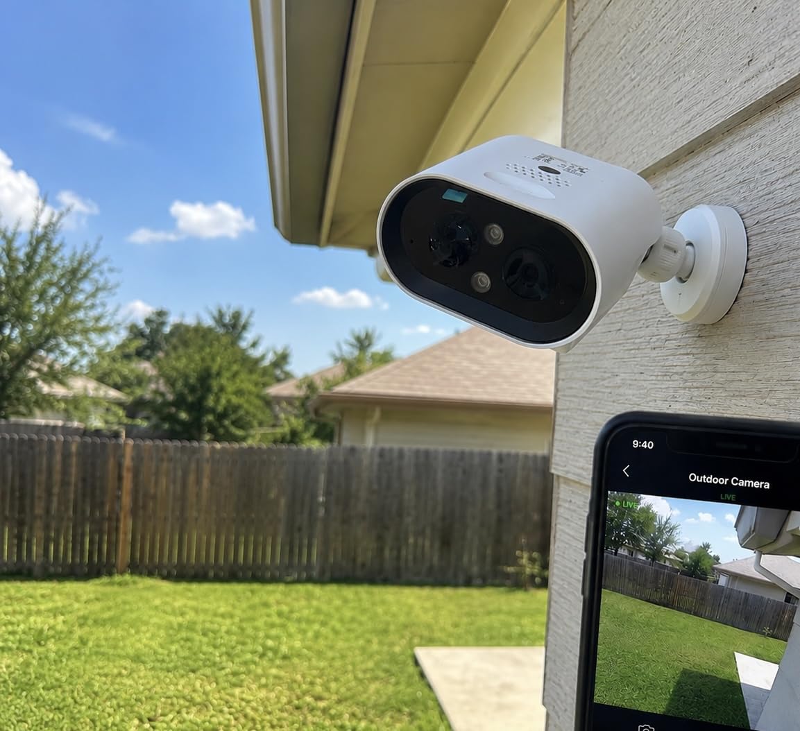 AlkiVision Solar Security Cameras Wireless Outdoor - 2K Night Color Vision Cameras for Home Security, AI Motion Detection, 360° View, Spotlight, 2-Way Audio, Siren, IP67 Waterproof, SD/Cloud Storage customer photo 2