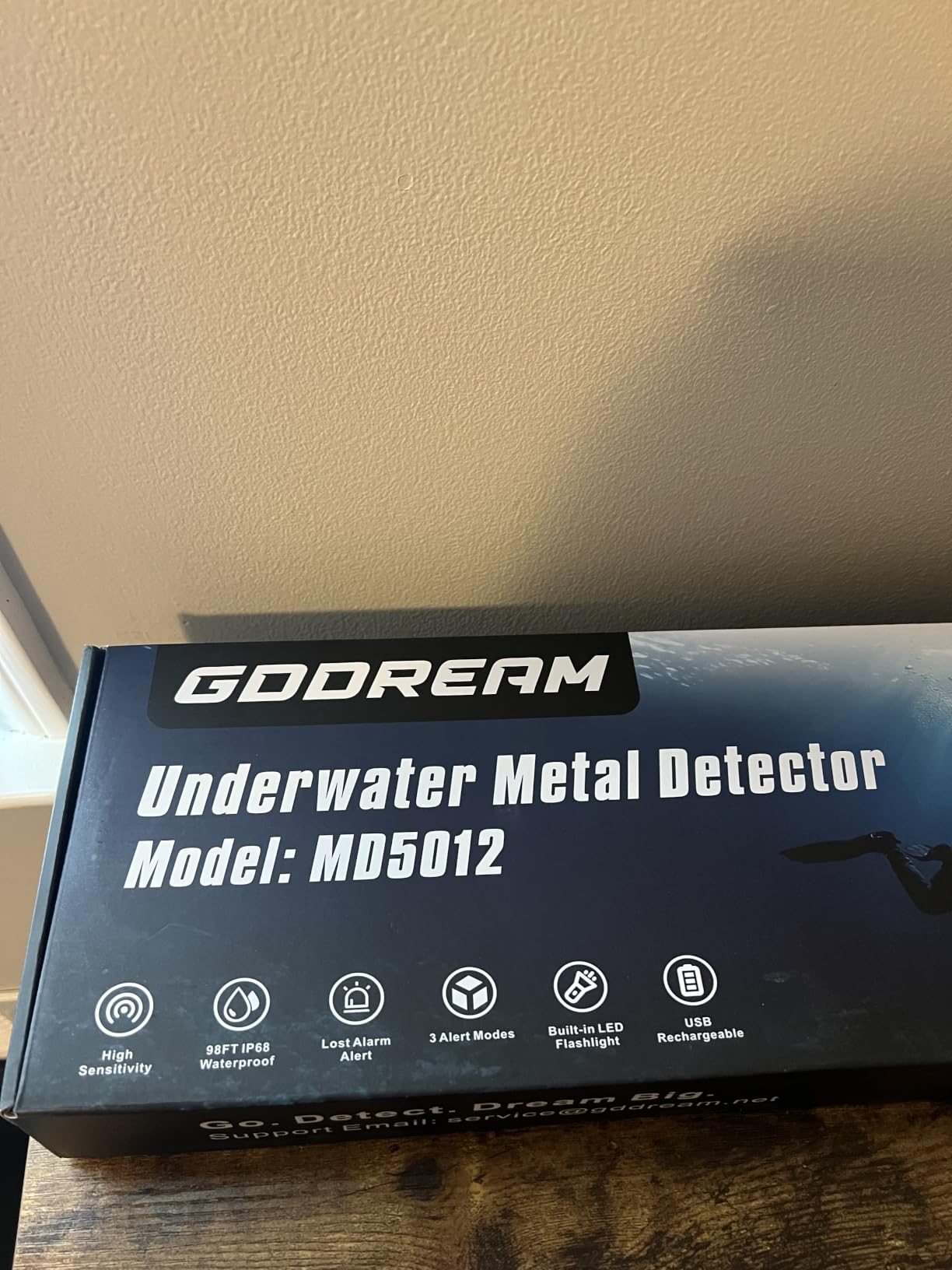 Underwater Metal Detector for Adults, IP68 Fully Waterproof up to 98FT customer photo 1
