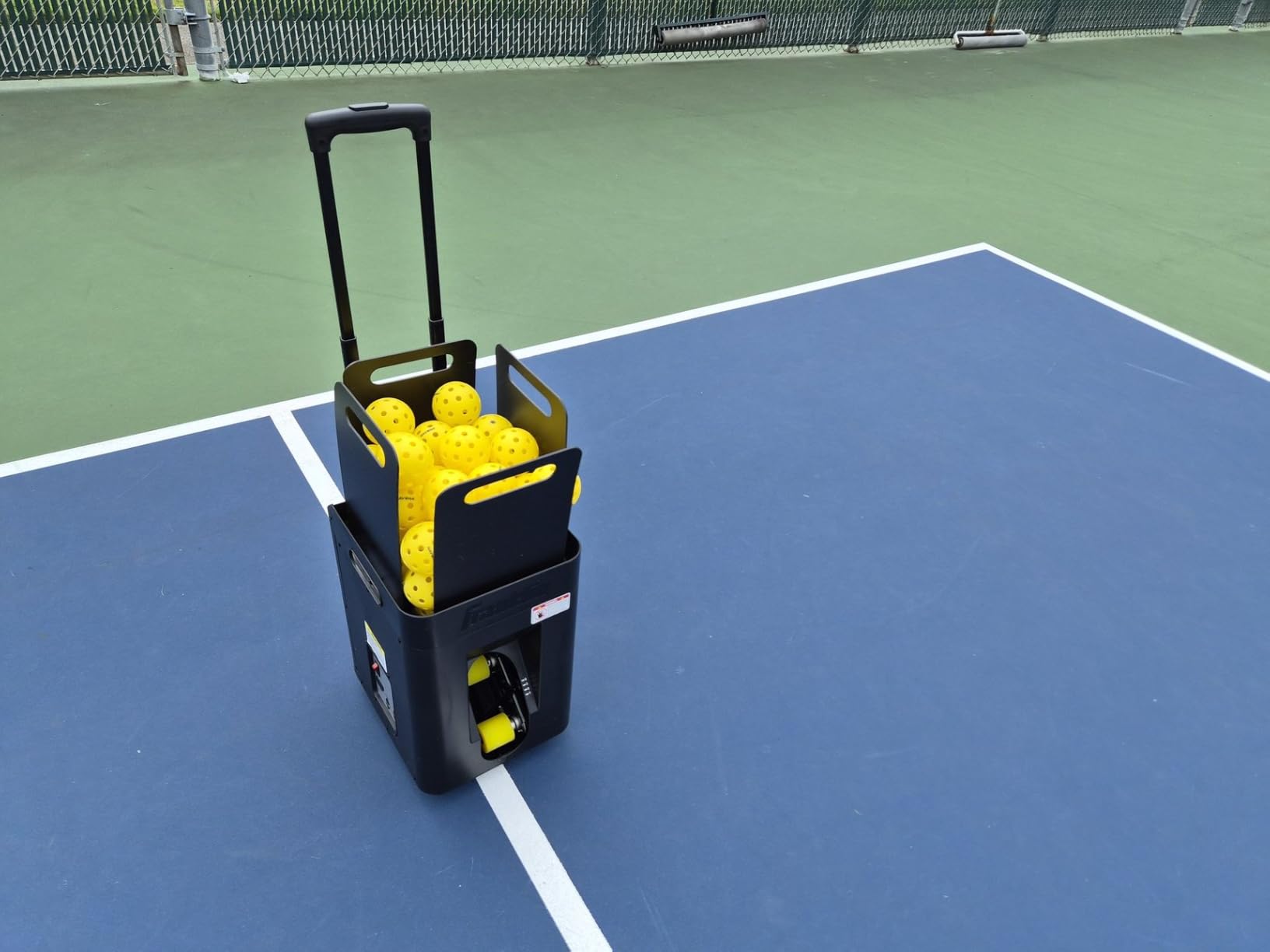 Franklin Sports Pickleball Launcher - Portable Auto Launcher - 5 Speeds, 4 Angles, Shuffle Mode - Rechargeable - Battery NOT Included customer photo 1