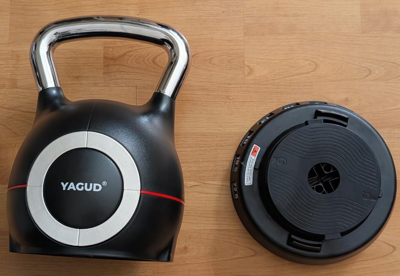 Yagud Adjustable Kettlebell, 22.5lbs Kettlebell Set with 7 Levels customer photo 1