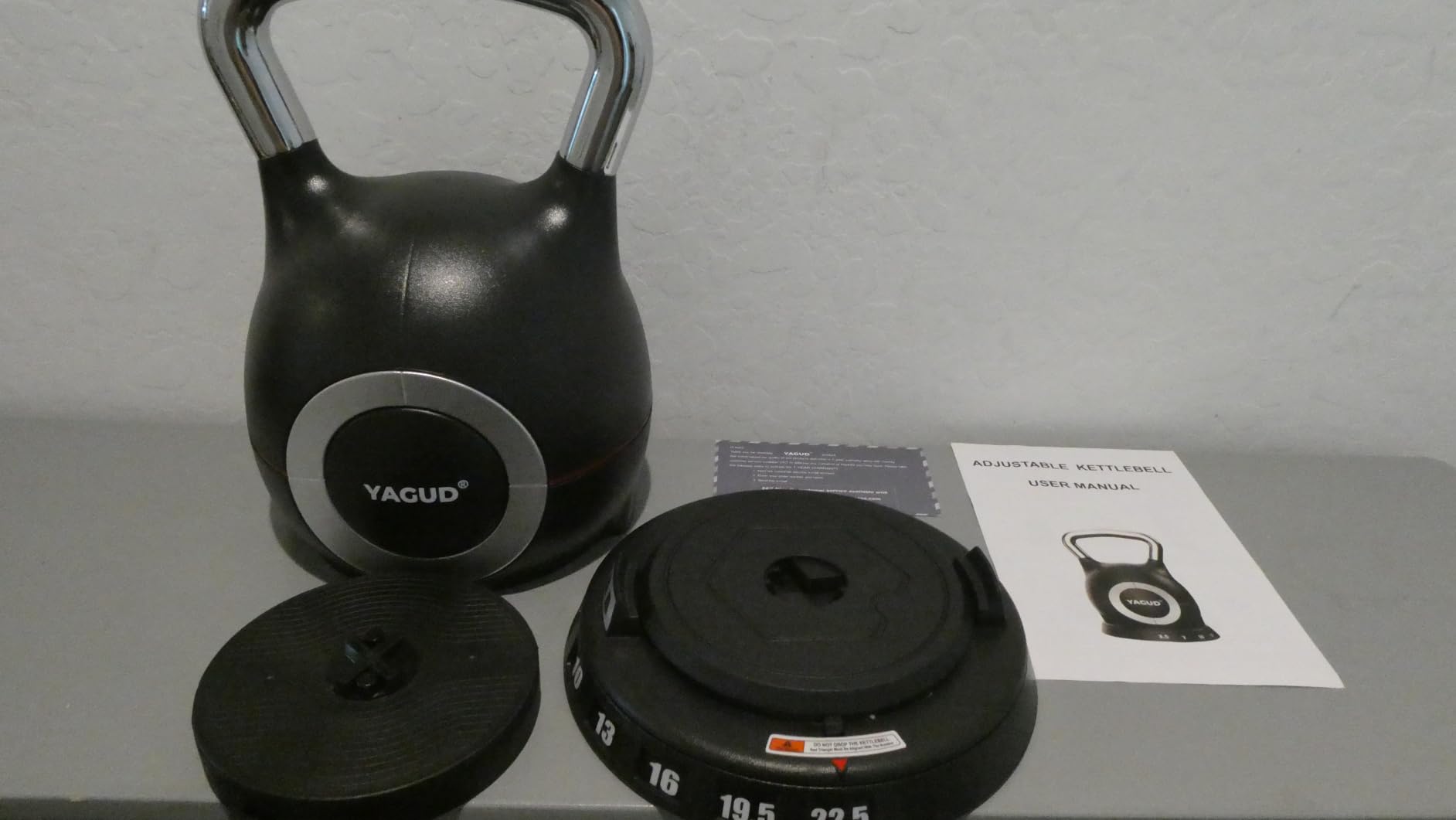 Yagud Adjustable Kettlebell, 22.5lbs Kettlebell Set with 7 Levels customer photo 2