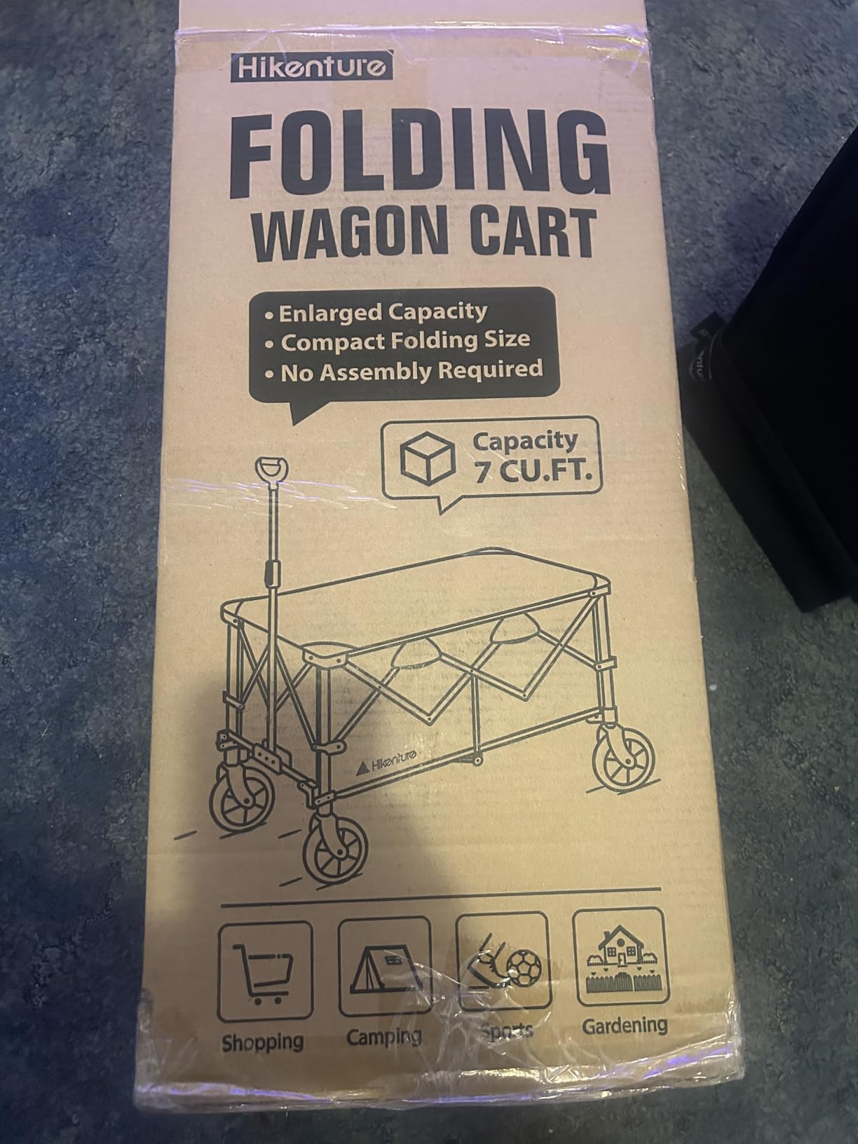 Hikenture Wagons Carts Foldable 330LBS, Heavy Duty Collapsible Wagon customer photo 1