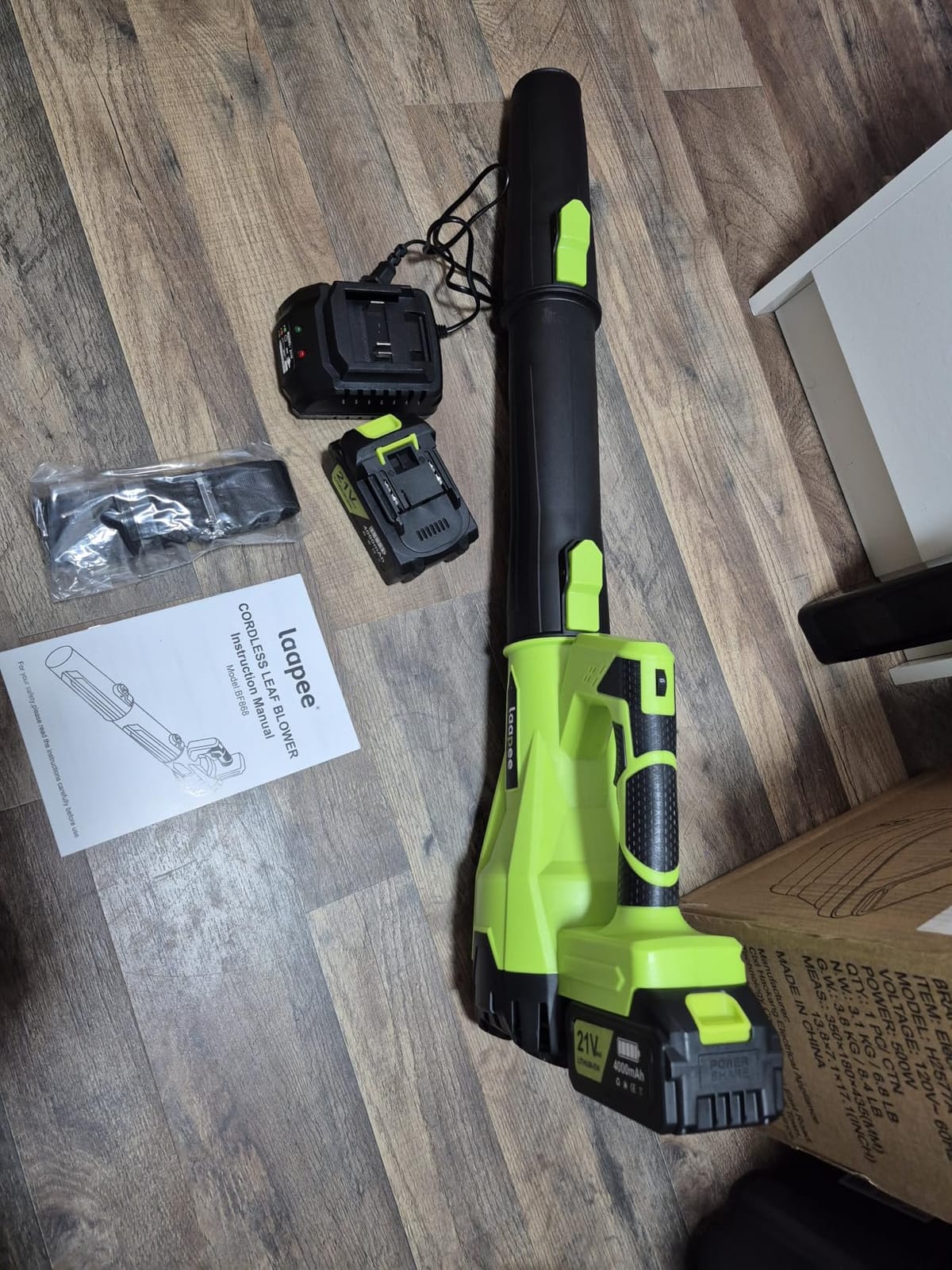 Leaf Blower Cordless 650CFM with 2x4.0Ah Battery Powered and Fast Charger customer photo 2
