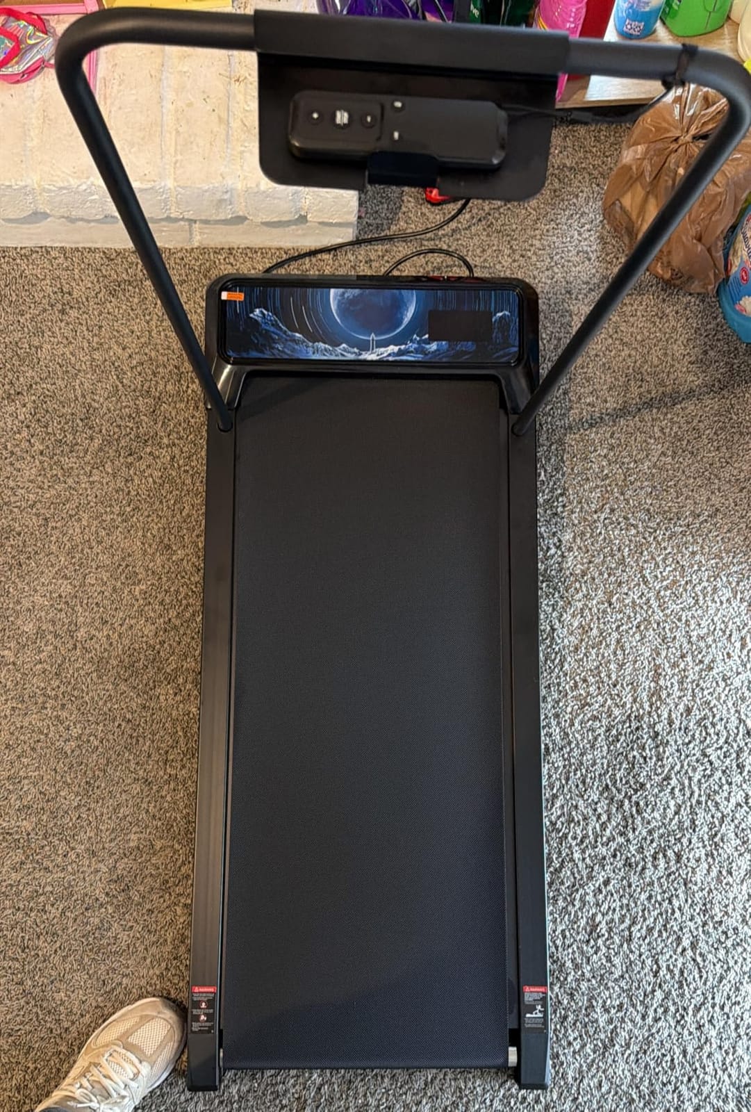 Walking Treadmill Pad with 0–5-8% Incline, 2.5HP | Compact Treadmill，Perfect for Running, Walking & Under-Desk Use，Quiet Operation for Home or Office customer photo 1