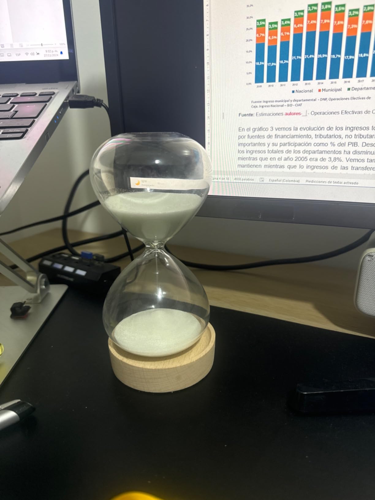 20 Min Sauna Sand Timer, 20 Minute Hourglass, Rotating Sauna Sand Clock, Wooden Sand Watch, Reloj De Arena, Hear Resistant Wood Hour Glass, Sandglass, SPA Room, Black customer photo 1