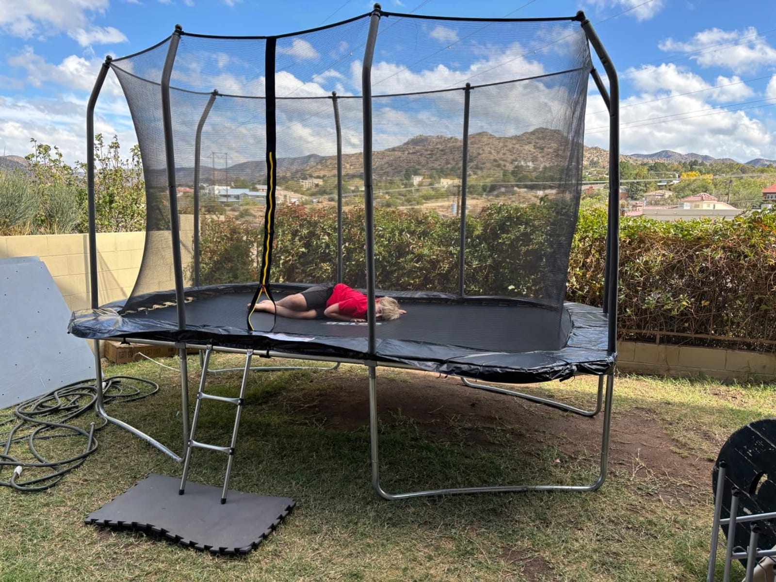 AOTOB 12 FT/14 FT Rectangle Trampoline with Net customer photo 1