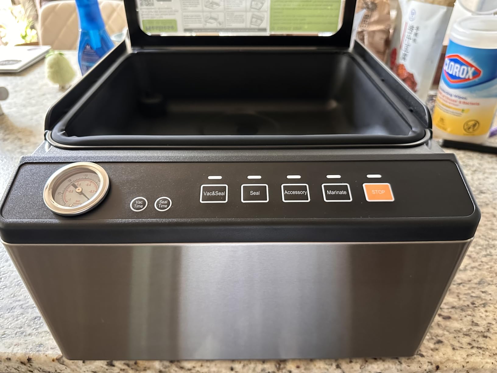 Mesliese 100kPa Chamber Vacuum Sealer for Dry Wet Soupy Foods & Sous Vide, 6L Food Sealer with 11.3