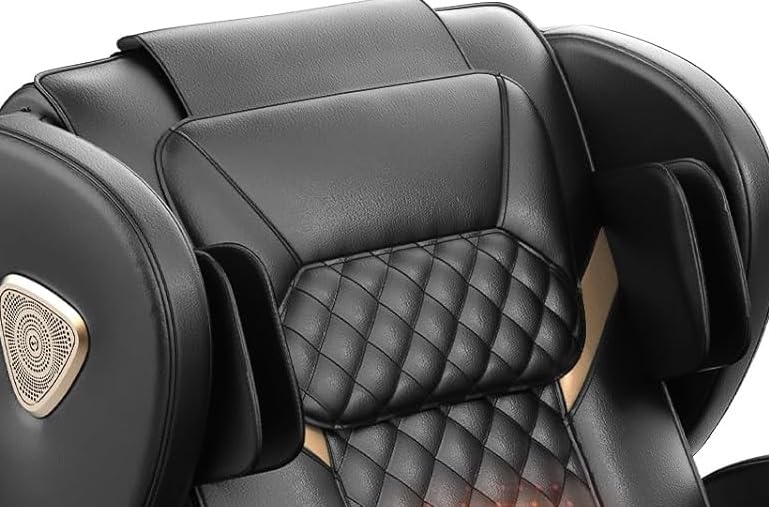 FURNIMAT Massage Chair Full Body Zero Gravity Recliner, 2026 Black Leather customer photo 2