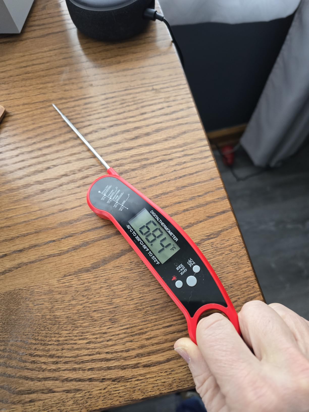 Smart Bluetooth Wireless Meat Thermometer with 6 Sensors,0.5S Instant Read customer photo 2