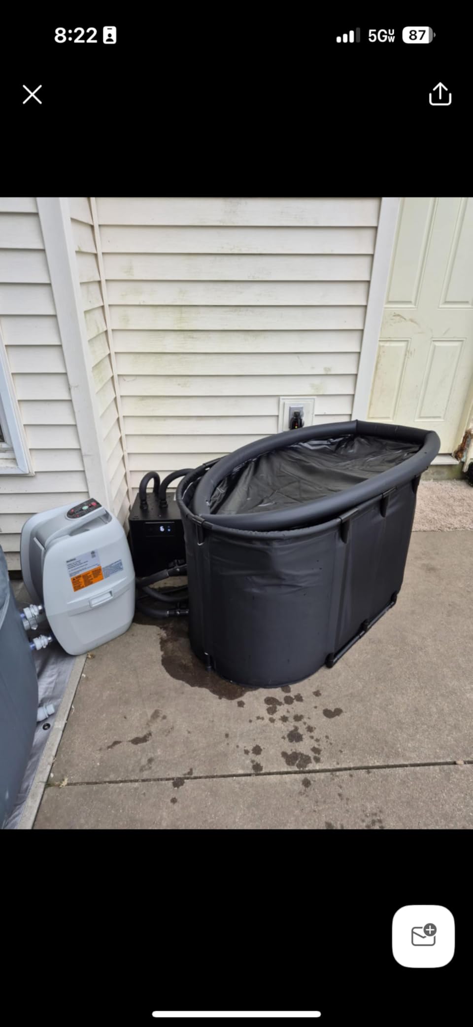 1/3 HP WiFi Cold Plunge Chiller with 148Gal Ice Bath Tub for Cold Therapy customer photo 2