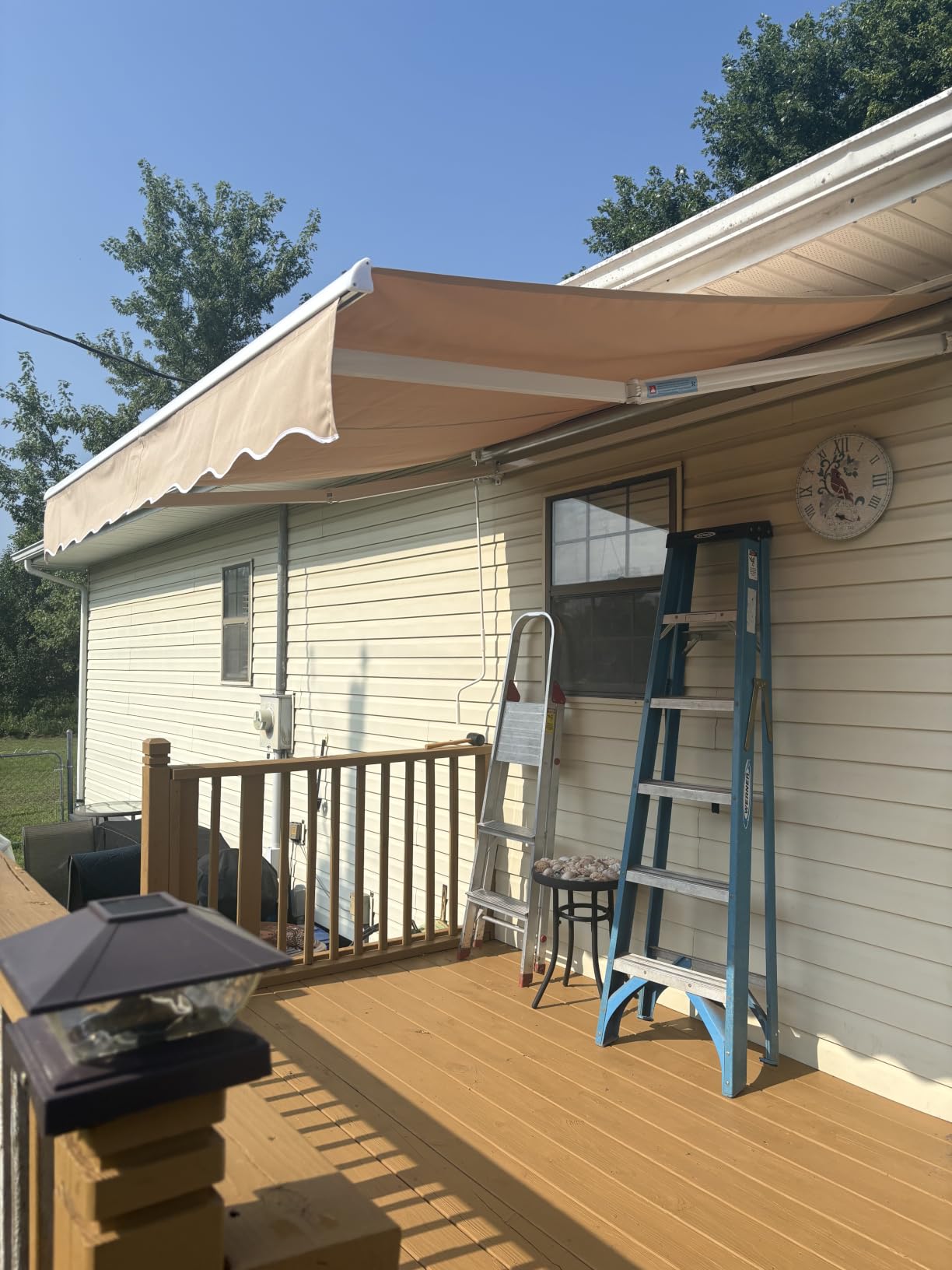 VEVOR Electric Retractable Awning, 14.1' x 9.8' Motorized Patio Awning customer photo 2