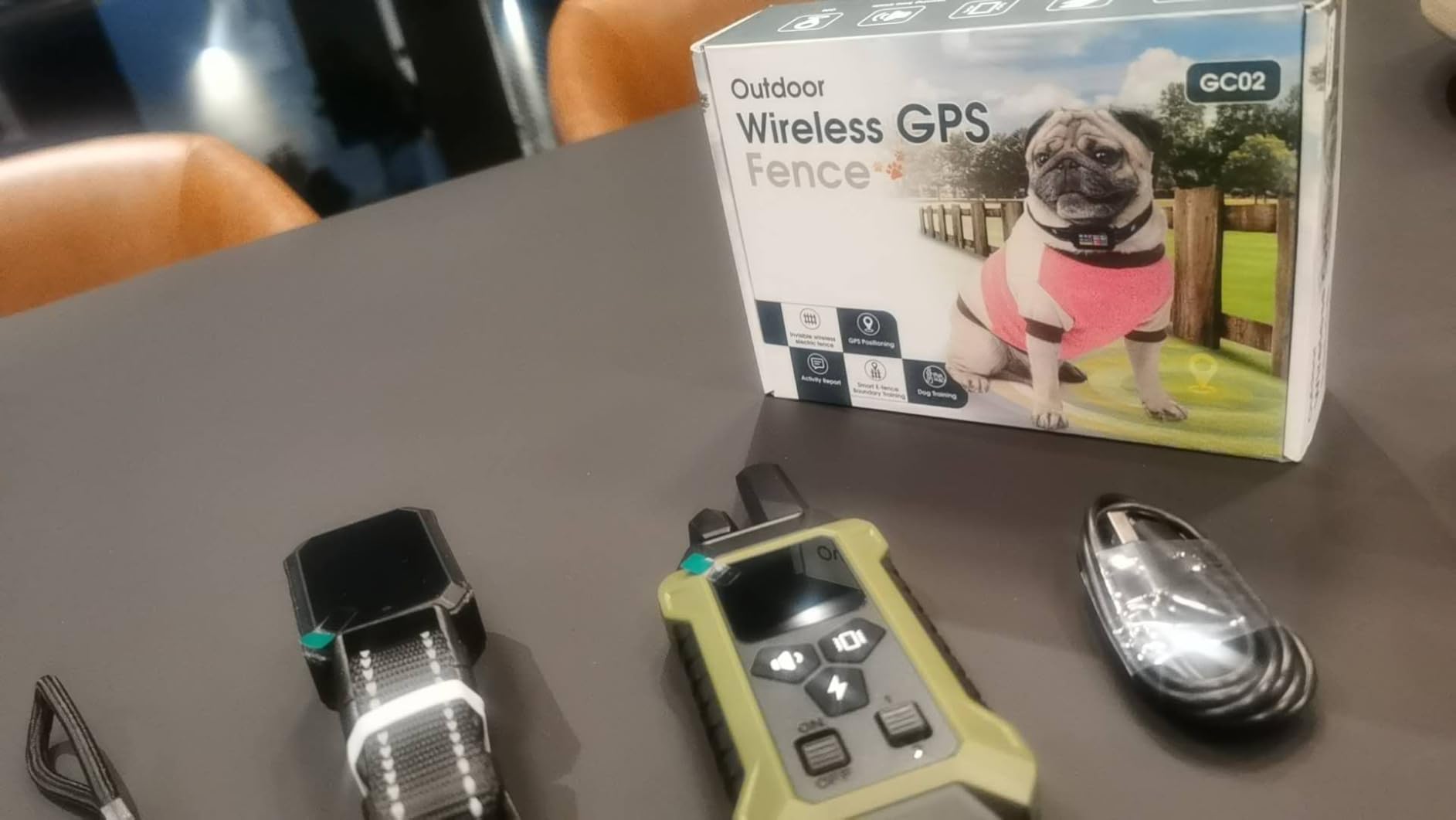 GPS Wireless Dog Collar Fence System - No Monthly Fee App Control, Custom Polygon Boundary & Remote Training, Free Phone Tracker for Up to 5 Pets, Virtual Electric Fence for Dogs customer photo 1
