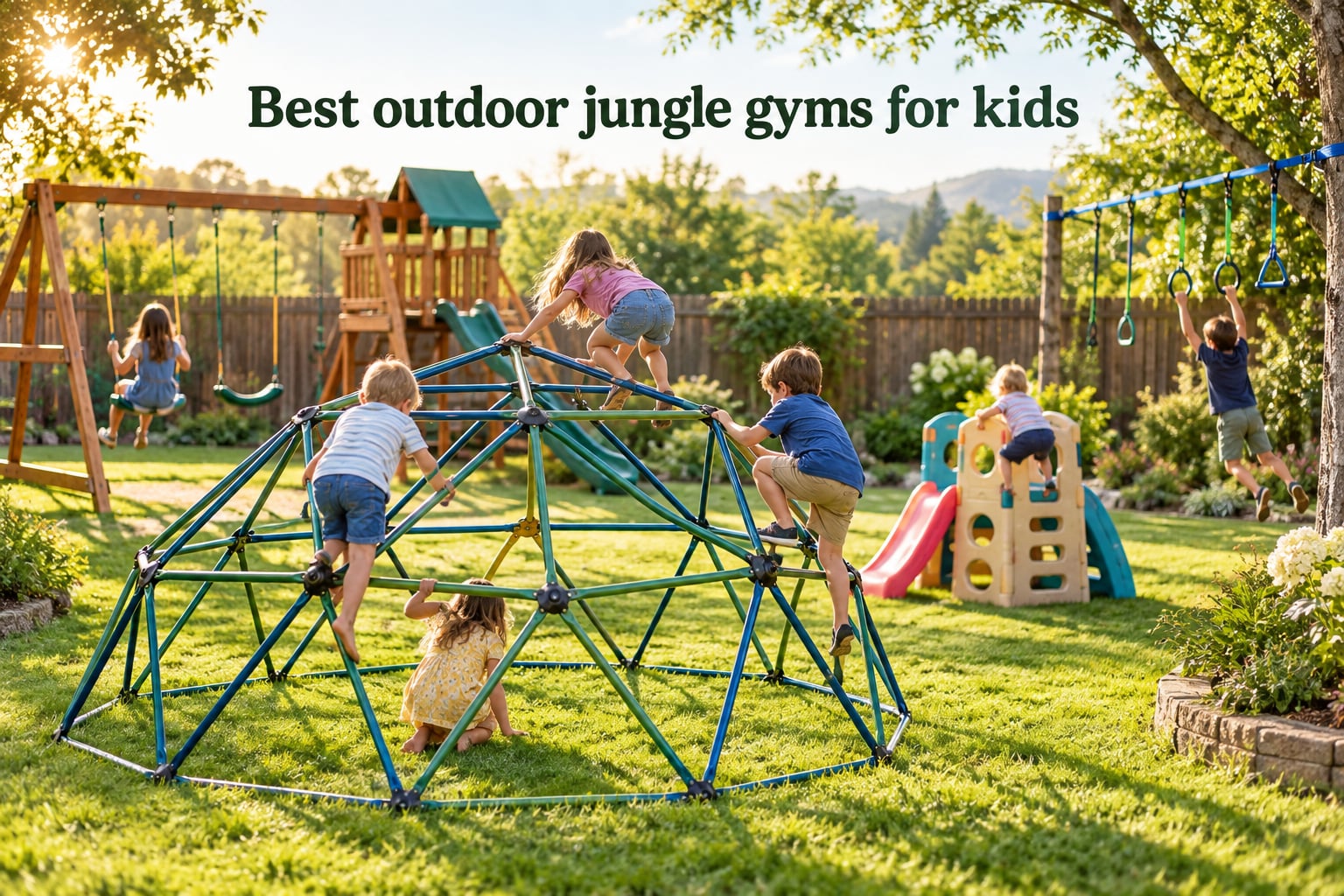 Best outdoor jungle gyms for kids