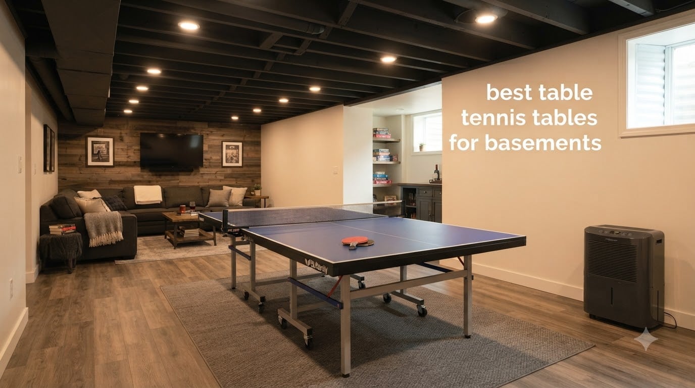 best table tennis tables for basements
