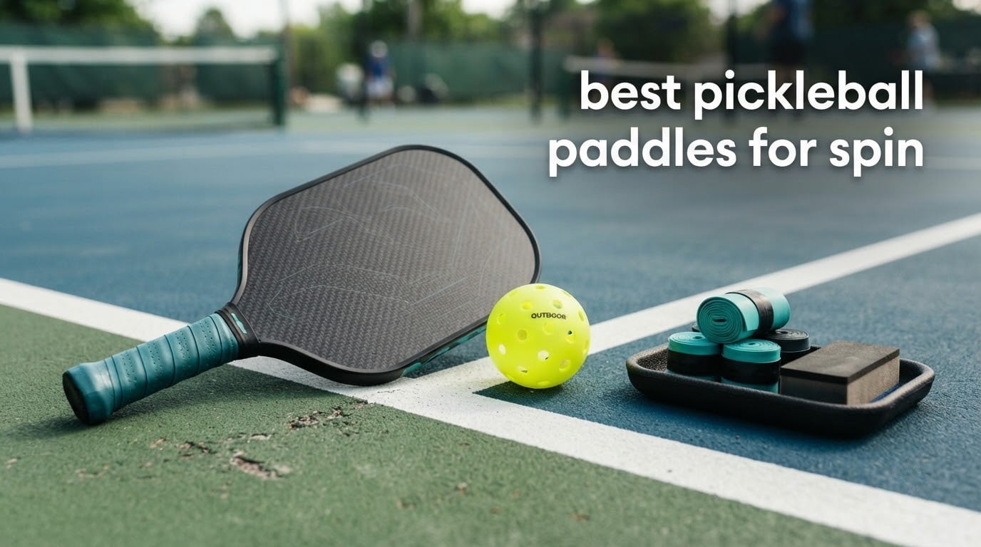 best pickleball paddles for spin