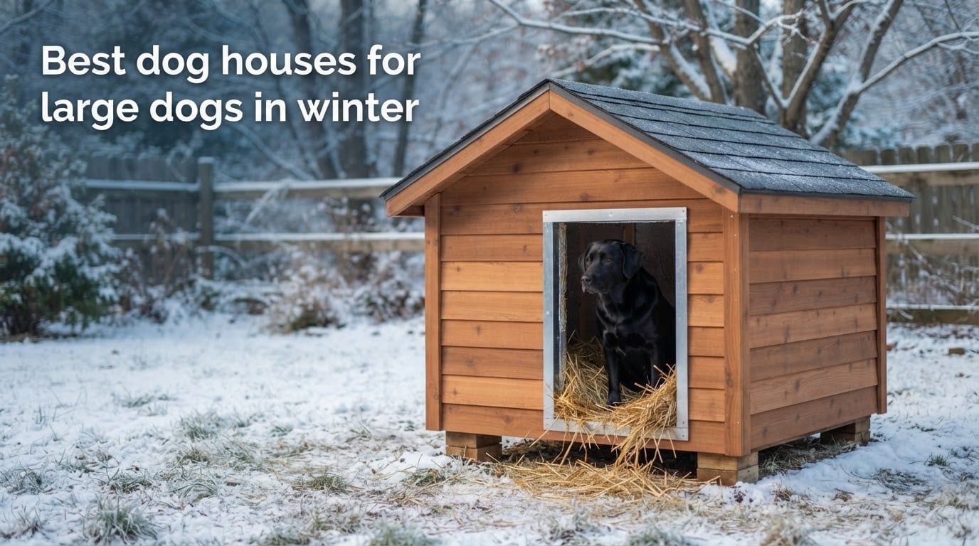 Best dog houses for large dogs in winter