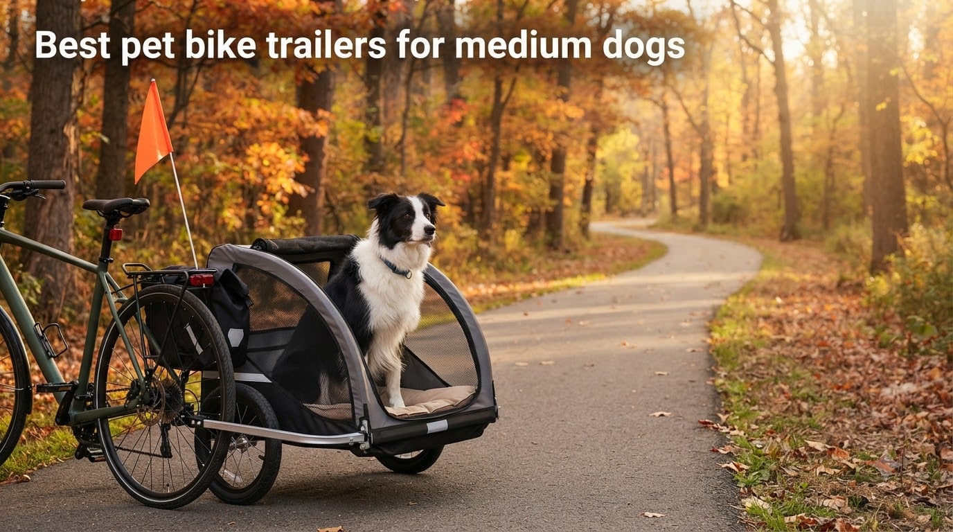 Best pet bike trailers for medium dogs
