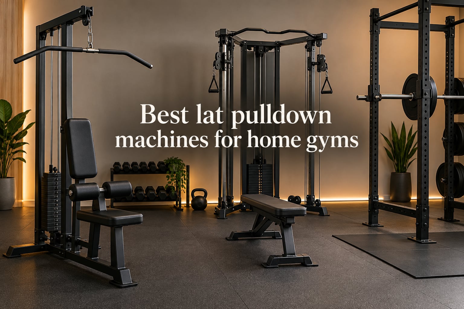 Best lat pulldown machines for home gyms