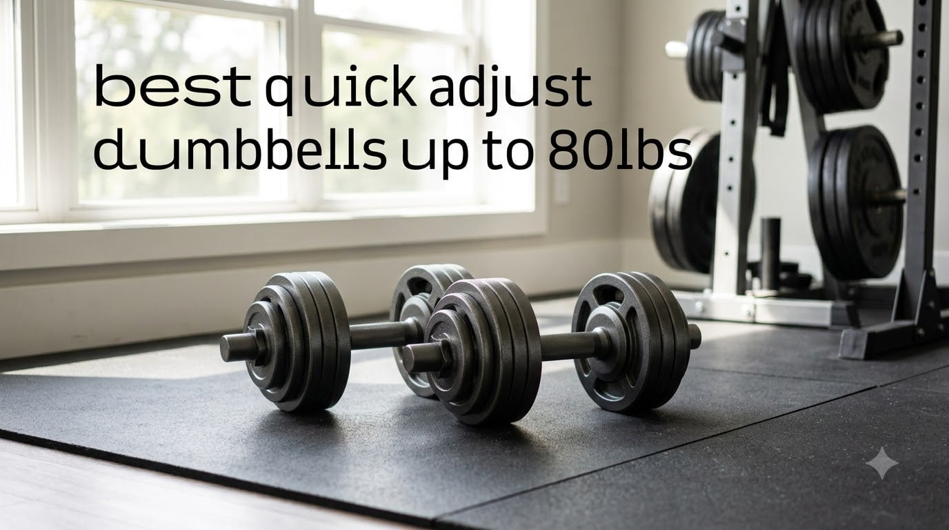 best quick adjust dumbbells up to 80lbs