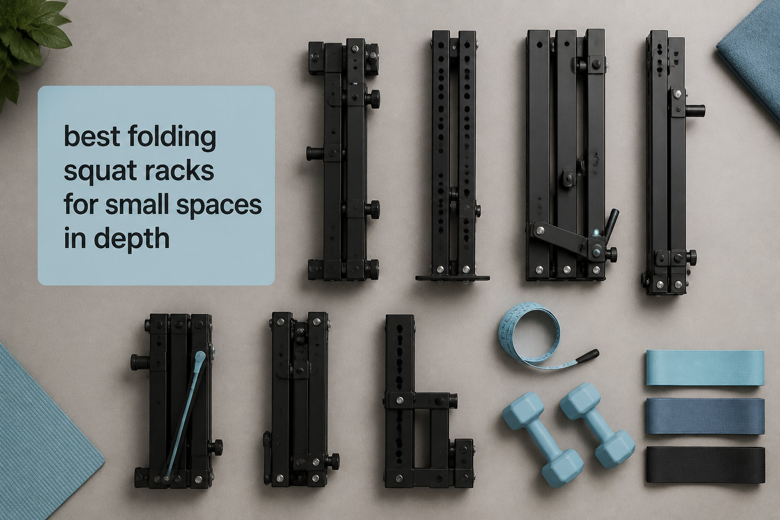 best folding squat racks for small spaces in depth