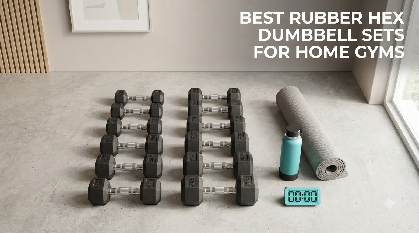 best rubber hex dumbbell sets for home gyms