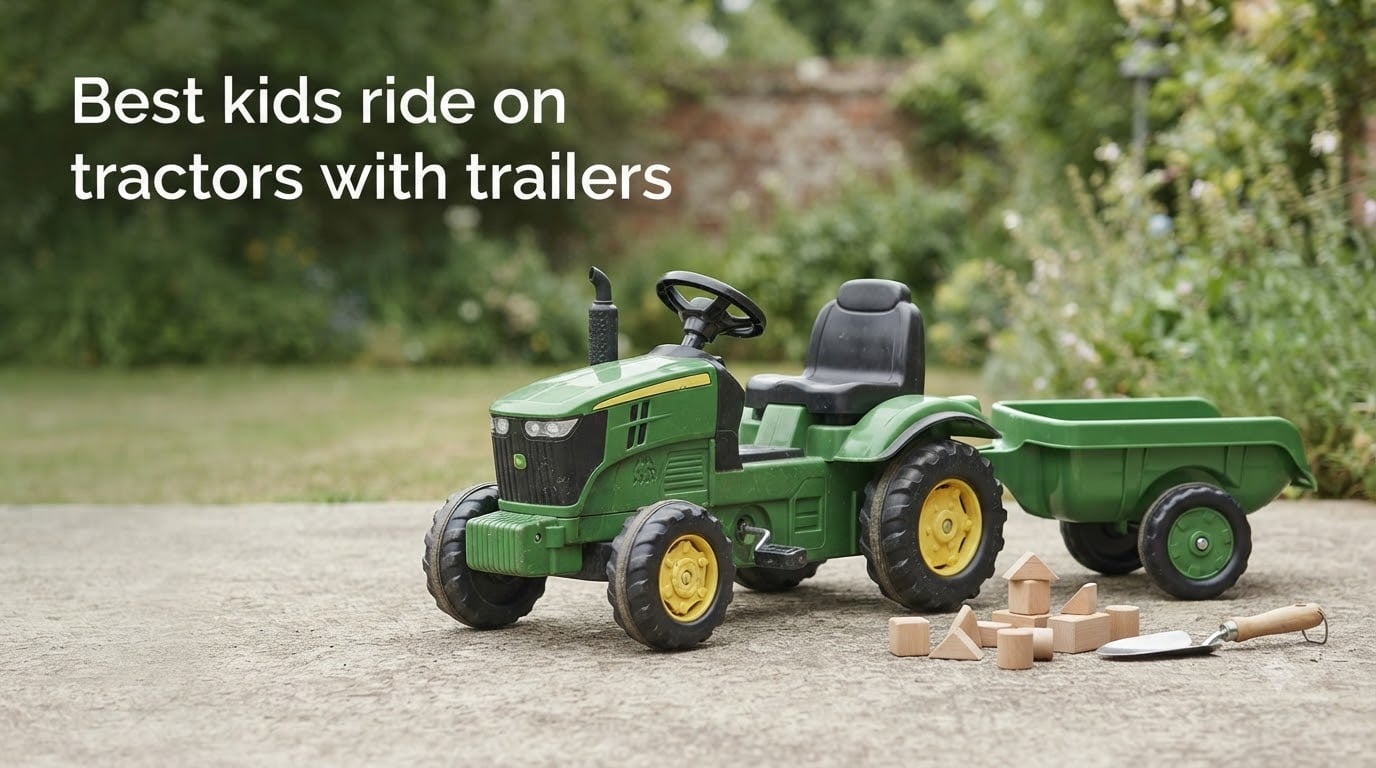 Best kids ride on tractors with trailers
