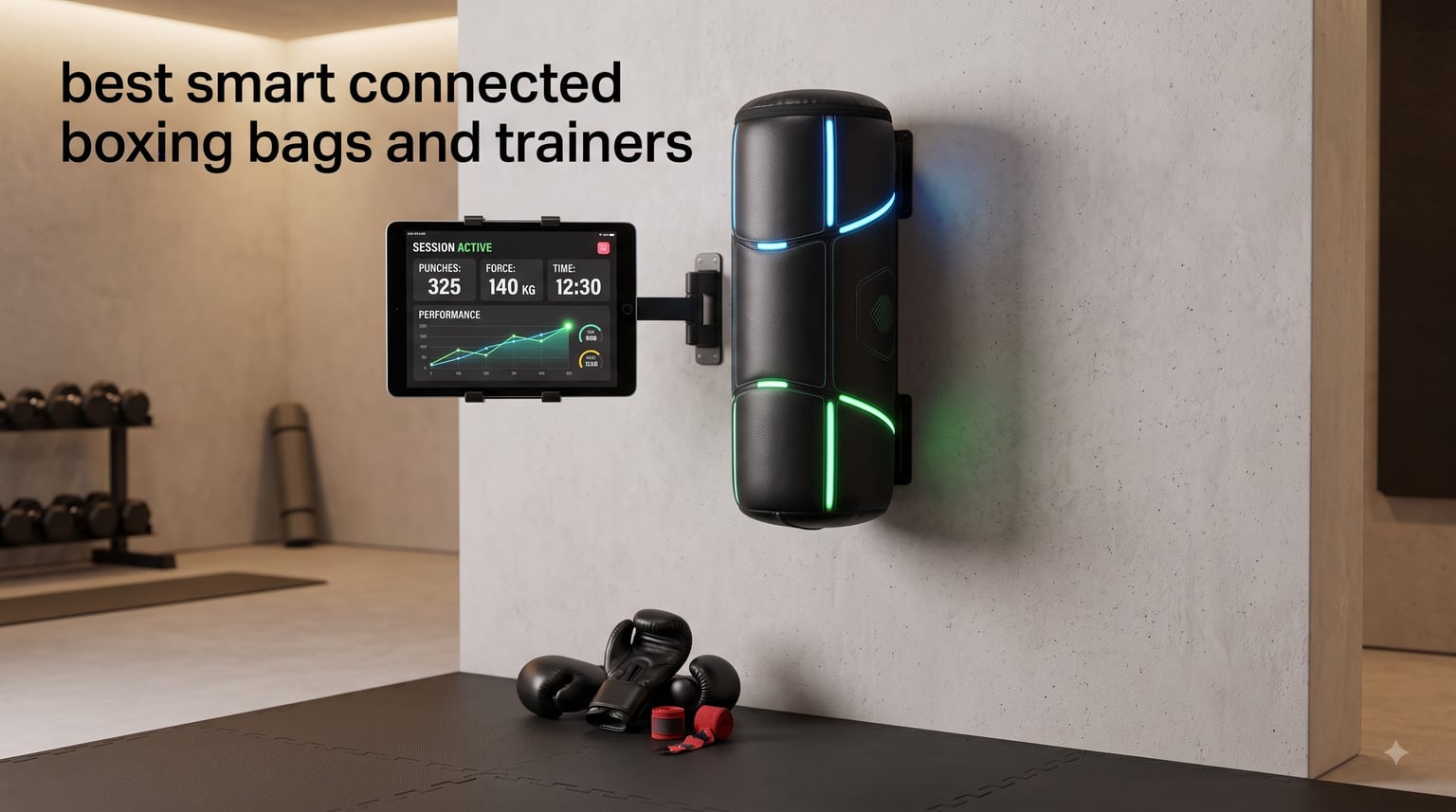 best smart connected boxing bags and trainers