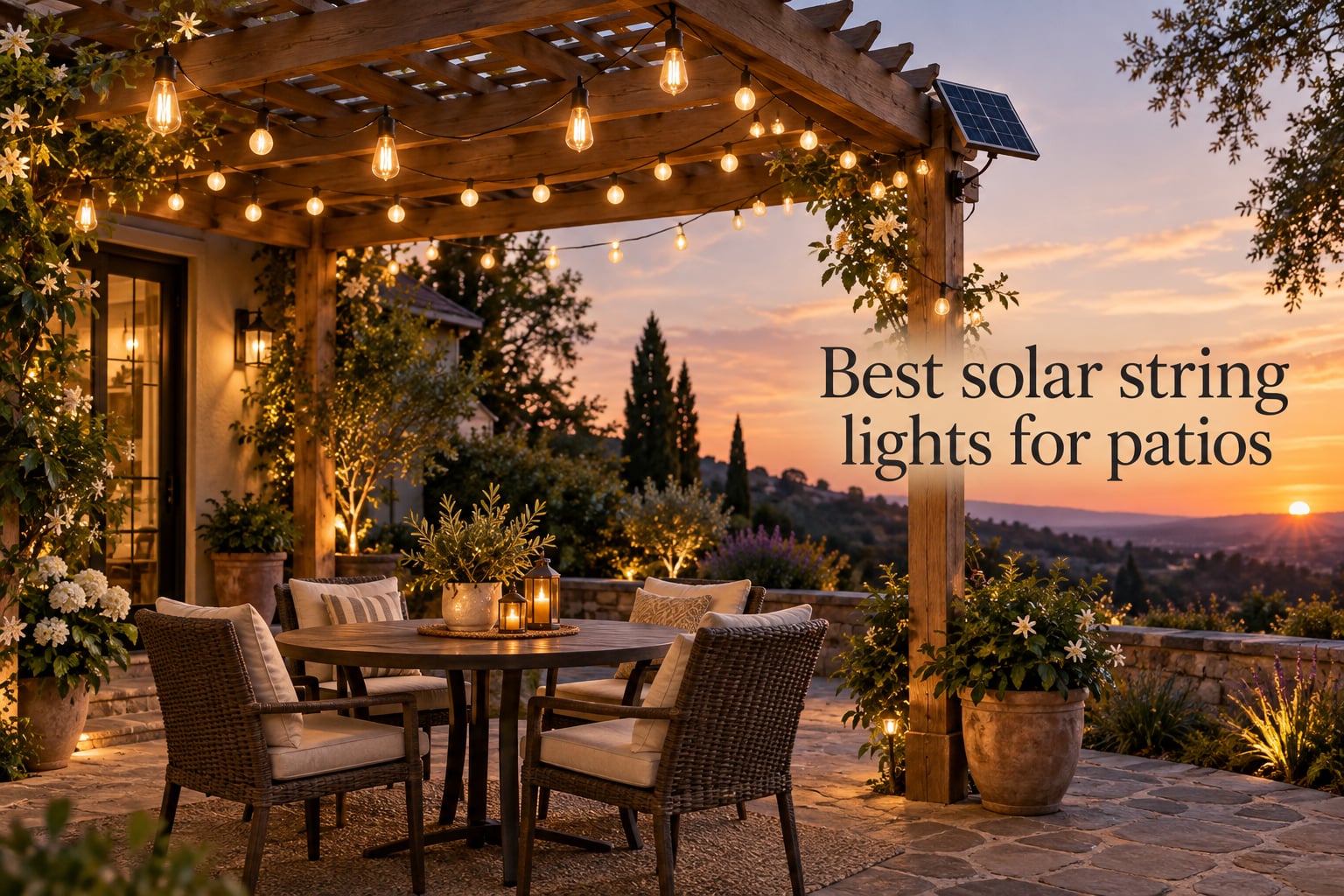 Best solar string lights for patios