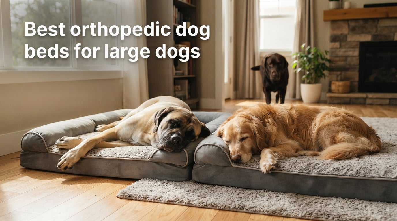 Best orthopedic dog beds for large dogs