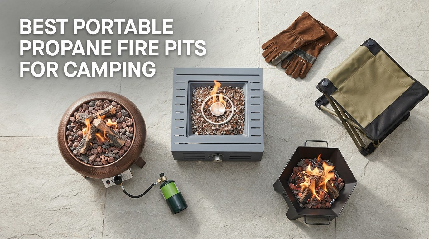 best portable propane fire pits for camping