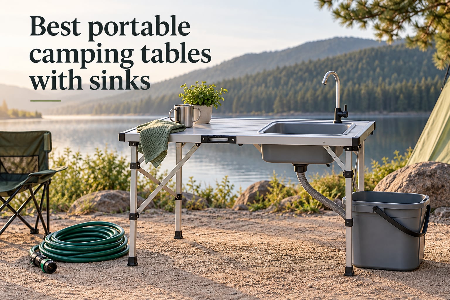 Best portable camping tables with sinks