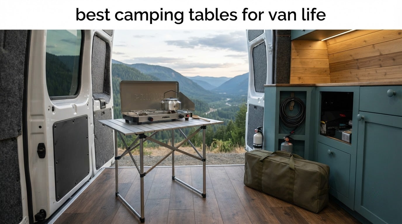 best camping tables for van life
