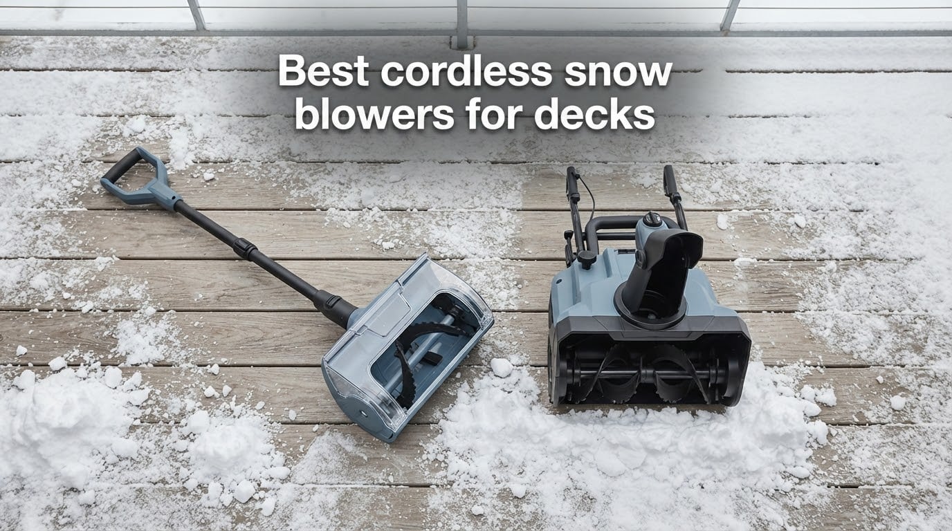 Best cordless snow blowers for decks