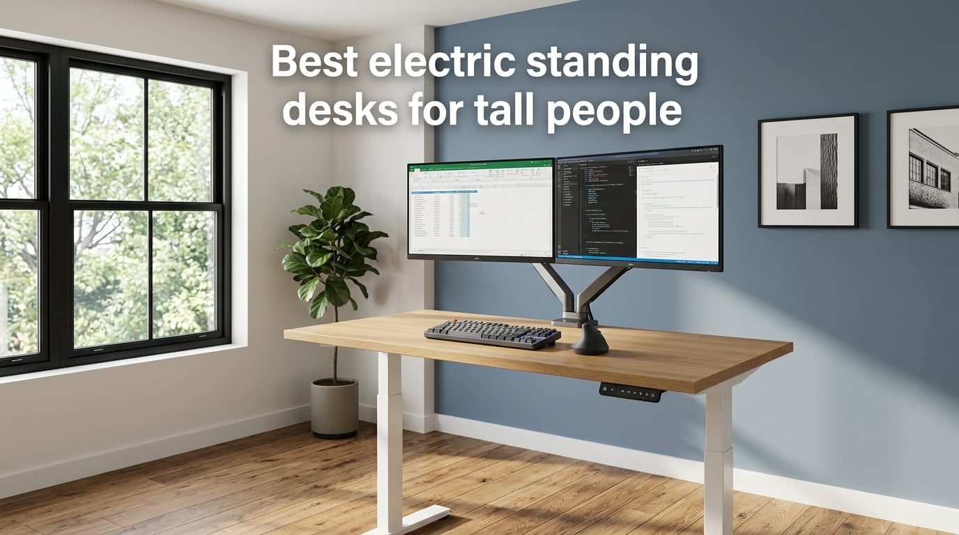 Best electric standing desks for tall people