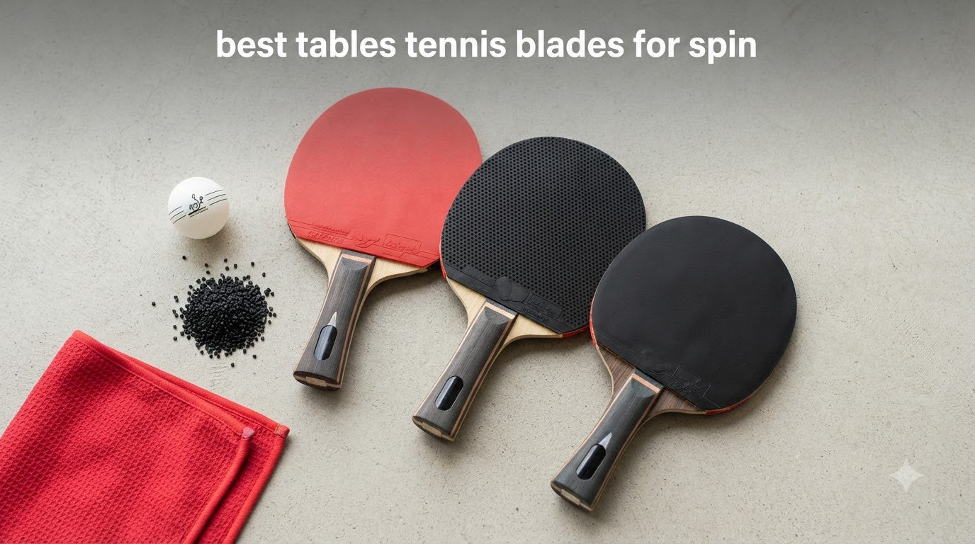 best tables tennis blades for spin