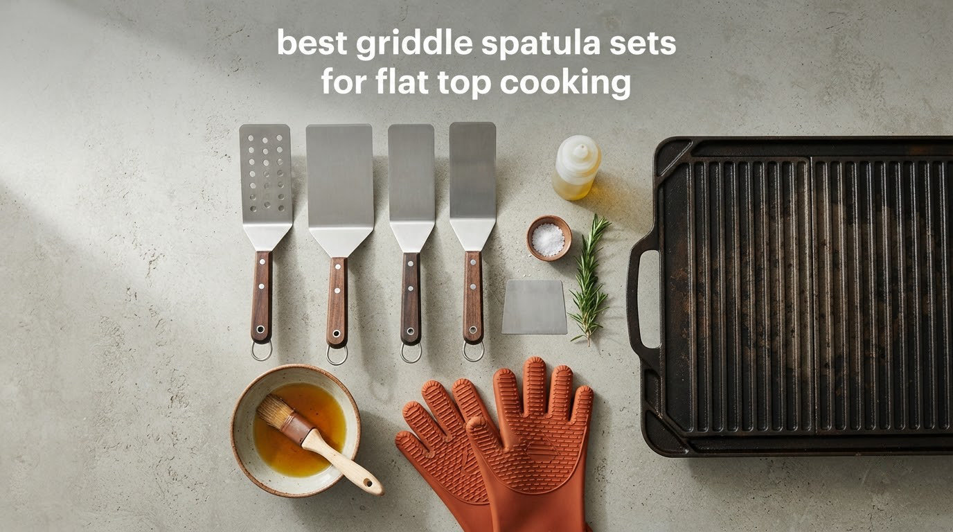 best griddle spatula sets for flat top cooking