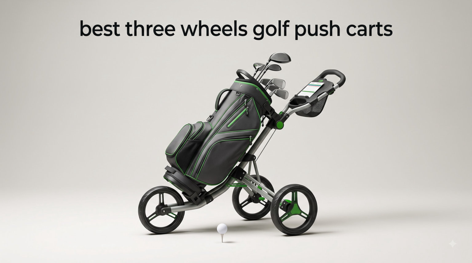 best three wheels golf push carts