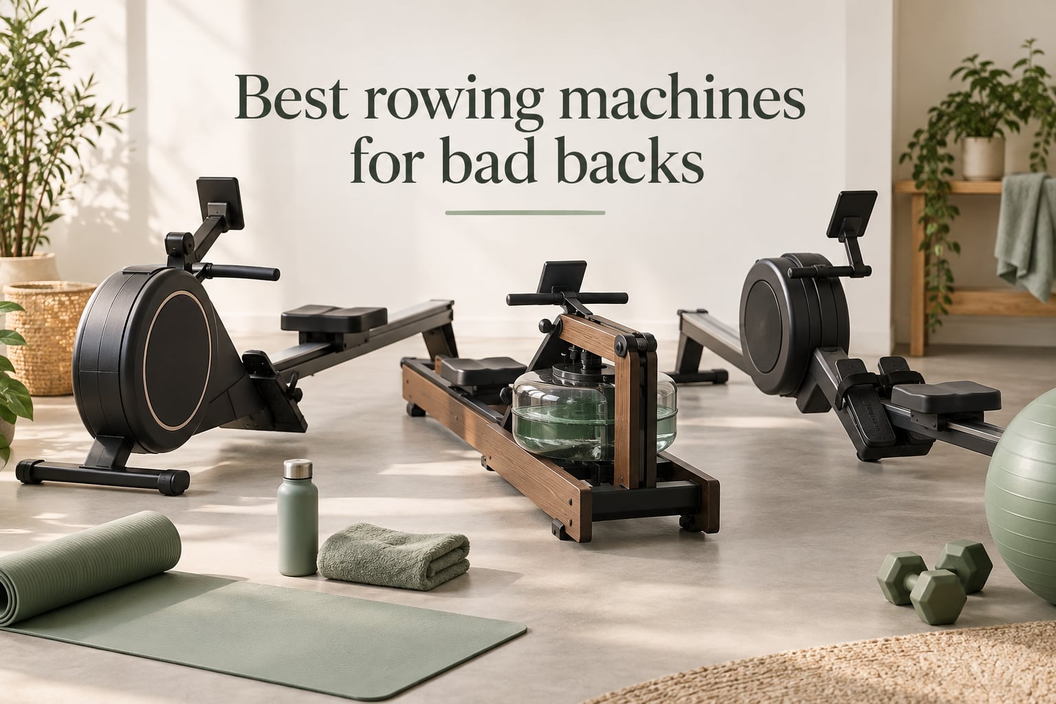 Best rowing machines for bad backs