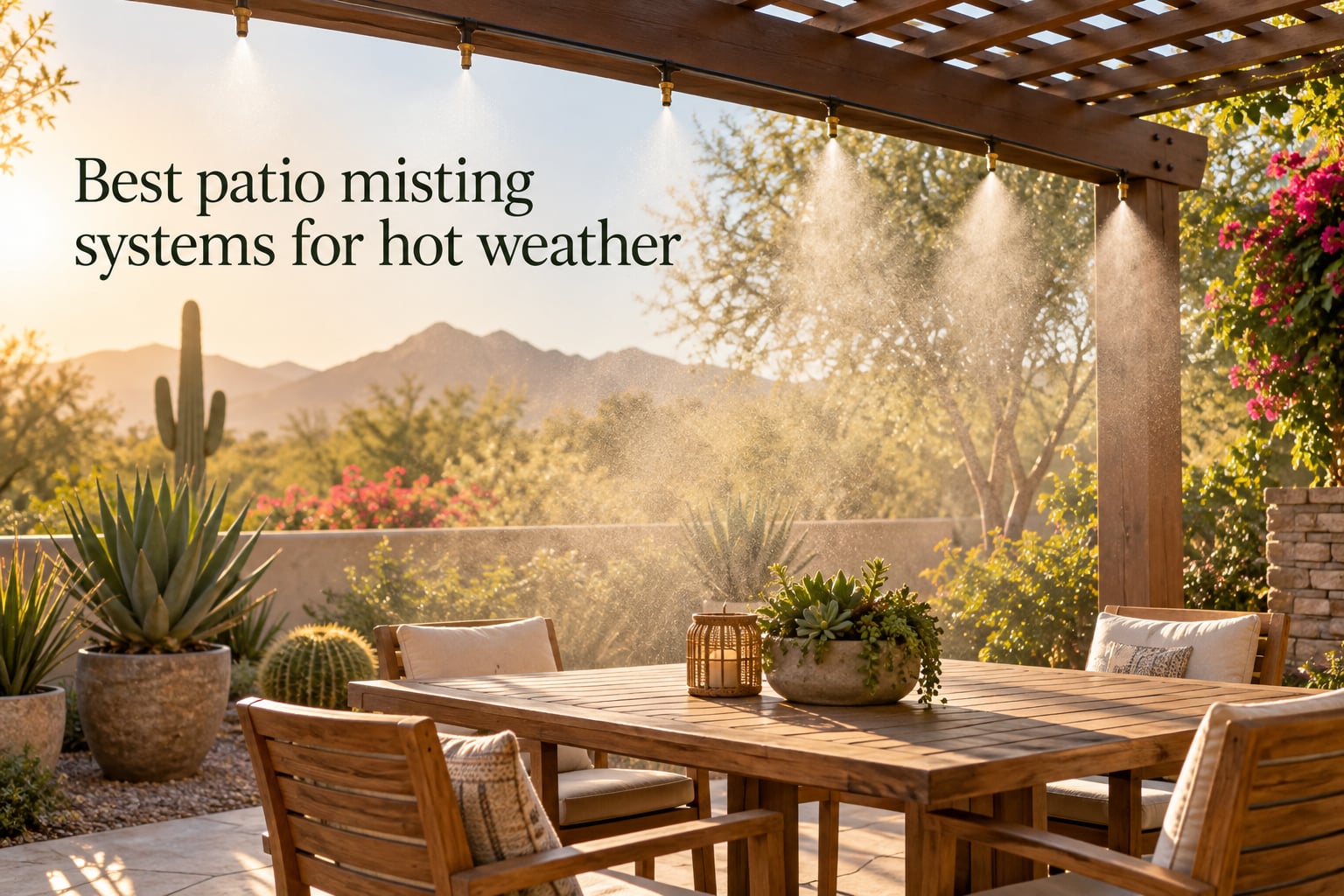 Best patio misting systems for hot weather