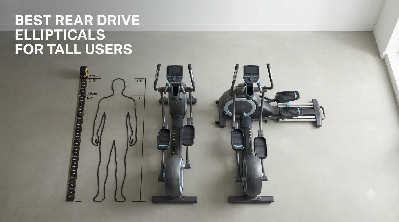 best rear drive ellipticals for tall users