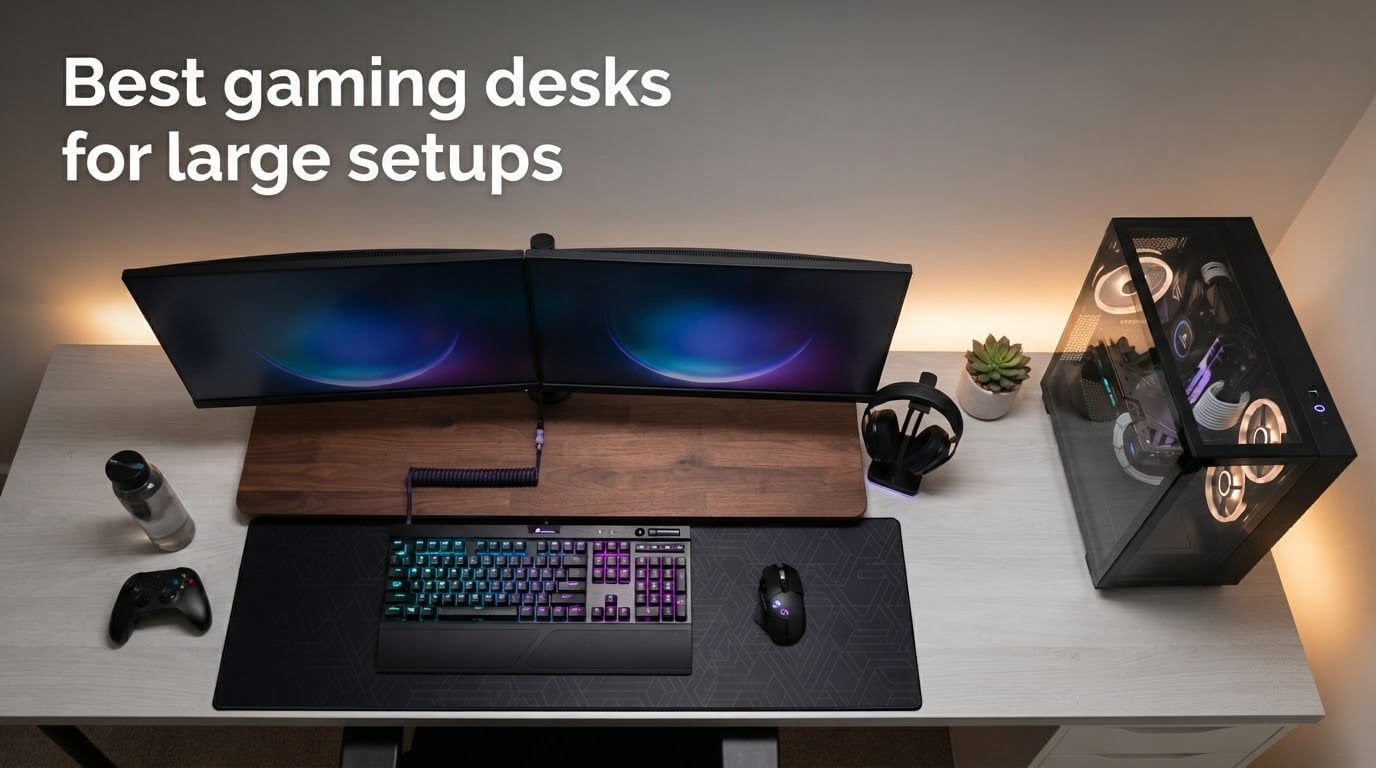 Best gaming desks for large setups