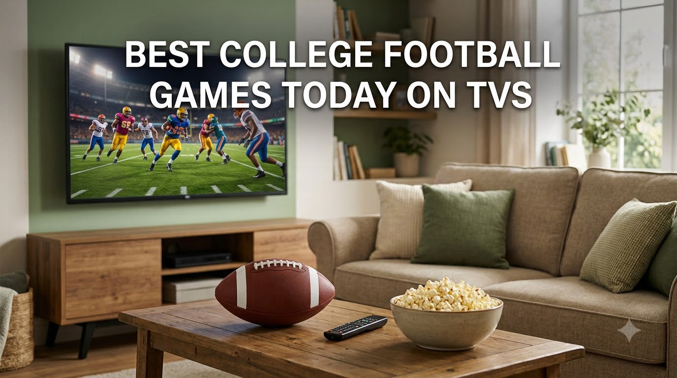 best college football games today on tvs