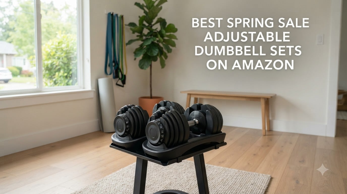 best spring sale adjustable dumbbell sets on amazon
