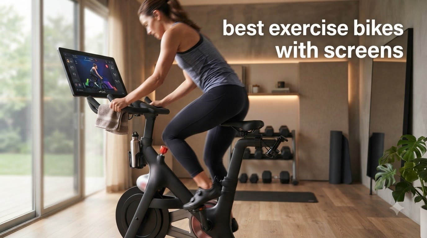 best exercise bikes with screens