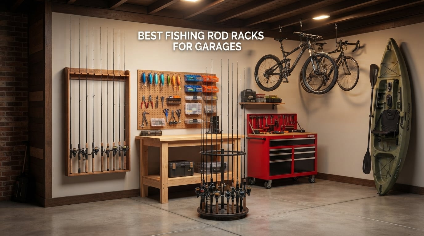 Best fishing rod racks for garages